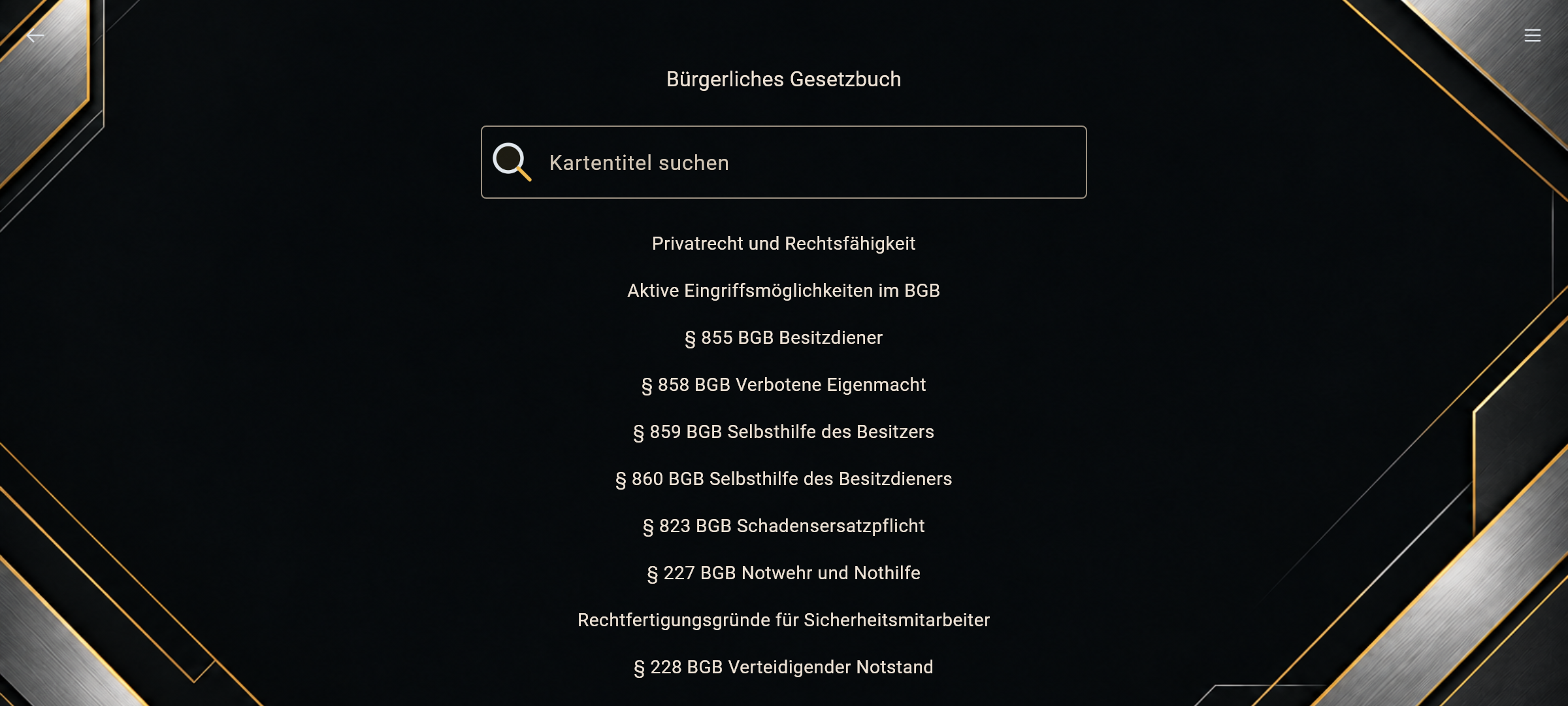Themenübersicht in SMA ProDeck
